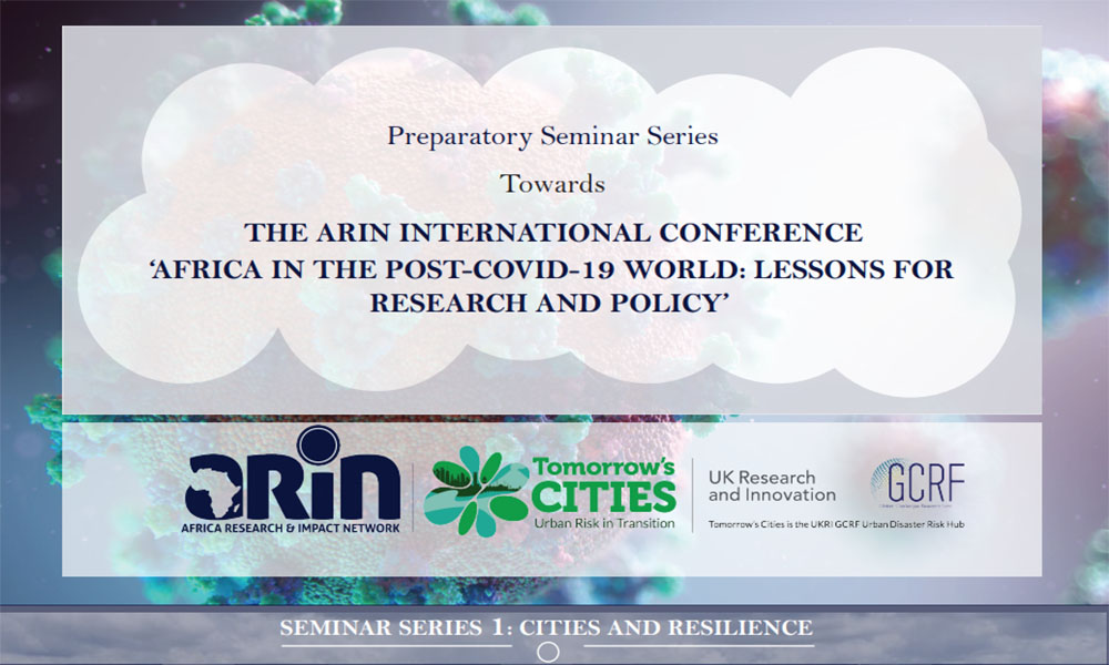 Preparatory Seminar Series 1: Cities and Resilience